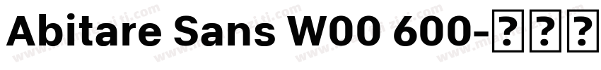 Abitare Sans W00 600字体转换